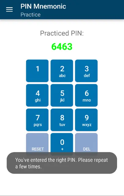 Screenshot 2 of PIN Mnemonic (Privacy Friendly)