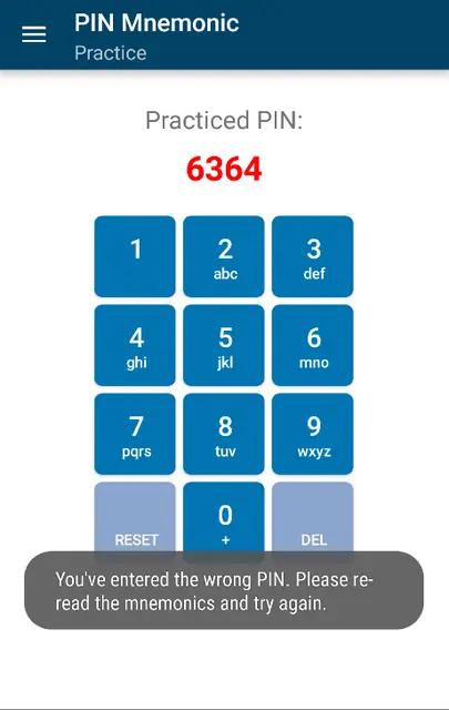 Screenshot 3 of PIN Mnemonic (Privacy Friendly)