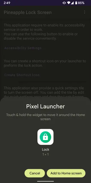 Screenshot 2 von Pineapple Lock Screen (OSS)