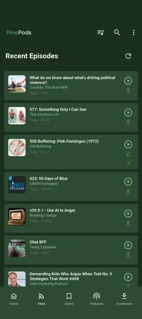 Screenshot 2 von Pinepods