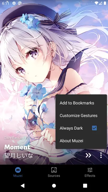 Screenshot 2 von Pixiv for Muzei 3