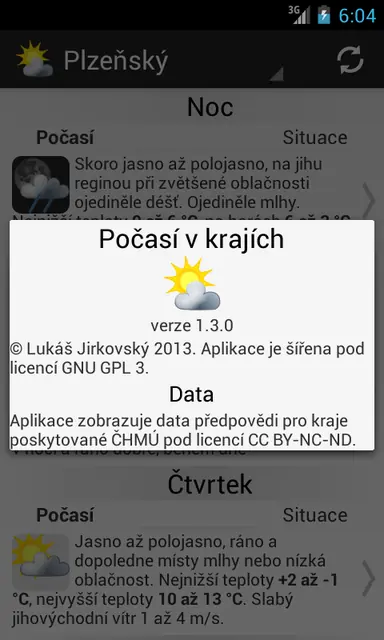 Screenshot 4 von Počasí v krajích