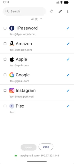 Screenshot 1 von Pocket2FA