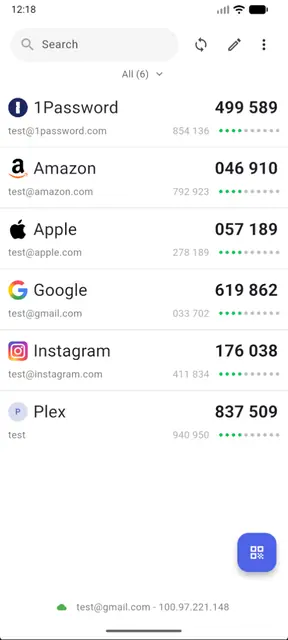 Screenshot 2 von Pocket2FA