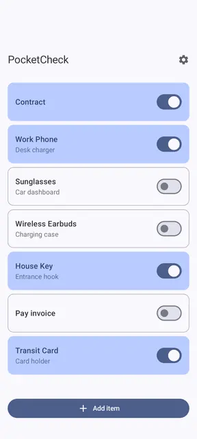Screenshot 1 of PocketCheck