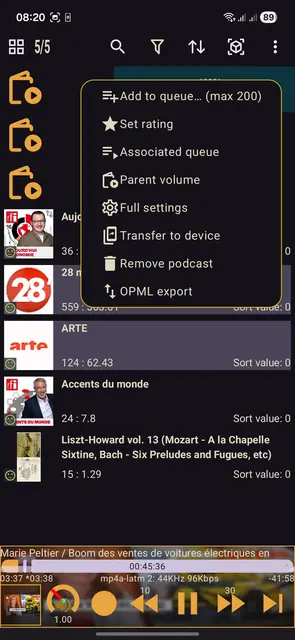 Screenshot 3 von Podcini.A - Extensible media instrument