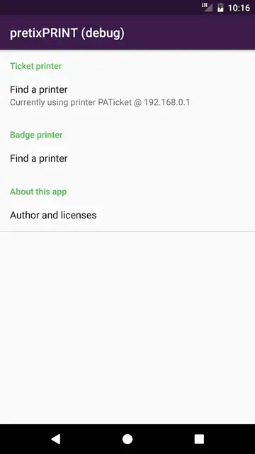 Screenshot 1 of pretixPRINT