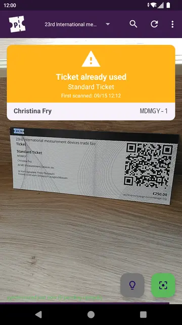 Screenshot 2 von pretixSCAN
