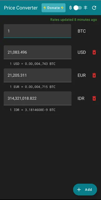 Screenshot 1 of Price Converter