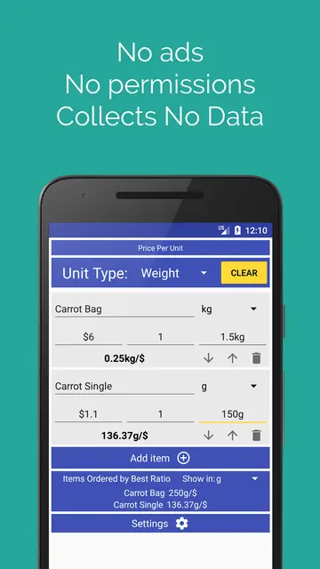 Screenshot 4 von Price Per Unit