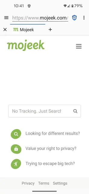 Screenshot 1 von Privacy Browser