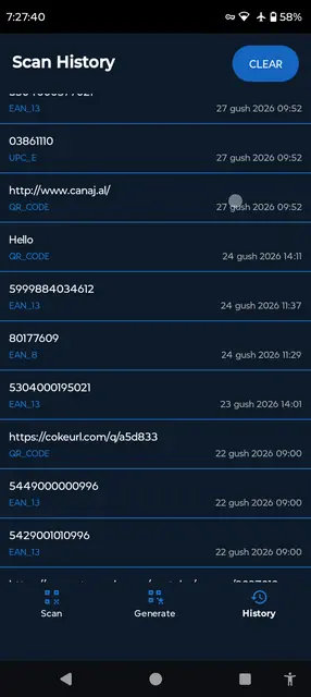 Screenshot 3 of Privacy QR And Barcode Scanner