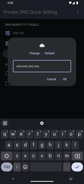 Screenshot 2 von Private DNS Quick Setting
