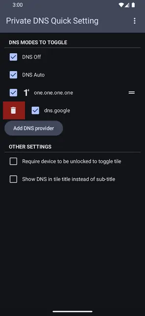 Screenshot 4 von Private DNS Quick Setting