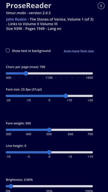 Screenshot 3 von ProseReader