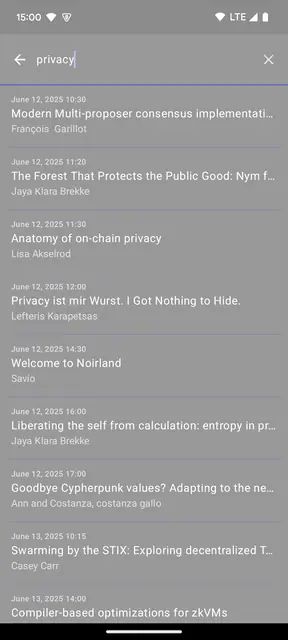 Screenshot 3 of Protocol Berg Schedule