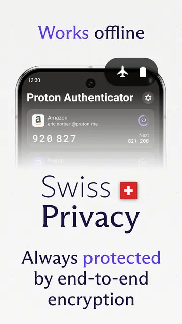 Screenshot 2 von Proton Authenticator