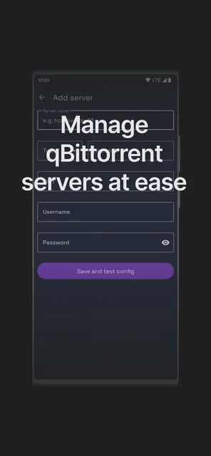 Screenshot 1 of qBittorrent Manager