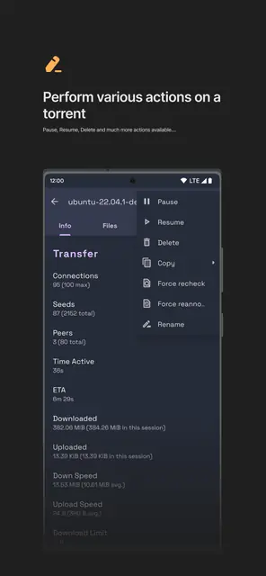 Screenshot 4 of qBittorrent Manager