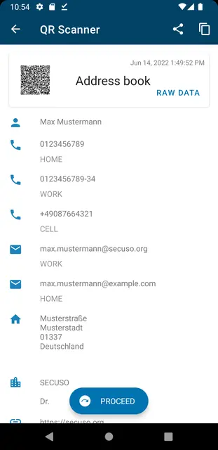 Screenshot 2 of QR Scanner (PFA)