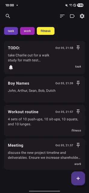Screenshot 2 von QuickNotes