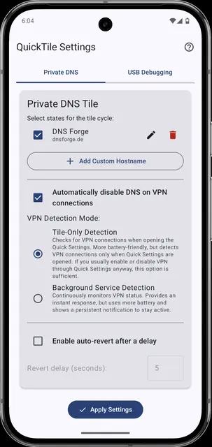Screenshot 2 of QuickTile Settings