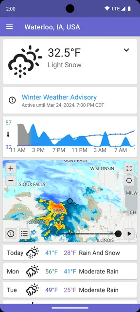 Screenshot 2 of QuickWeather