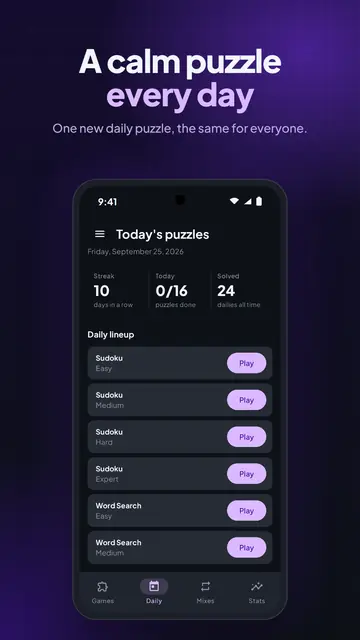 Screenshot 1 von Quiet Grid: Logic Puzzles