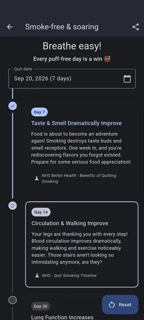 Screenshot 3 von Quitter: Habit Tracker
