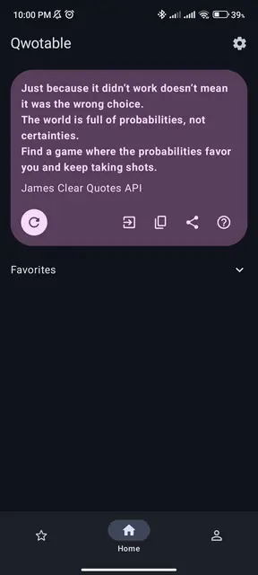 Screenshot 1 of Qwotable