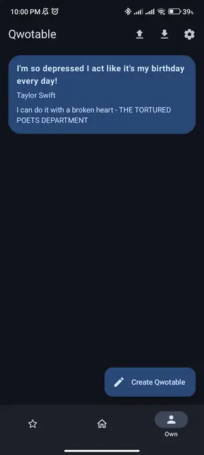 Screenshot 3 of Qwotable