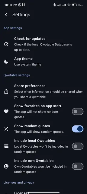 Screenshot 4 of Qwotable