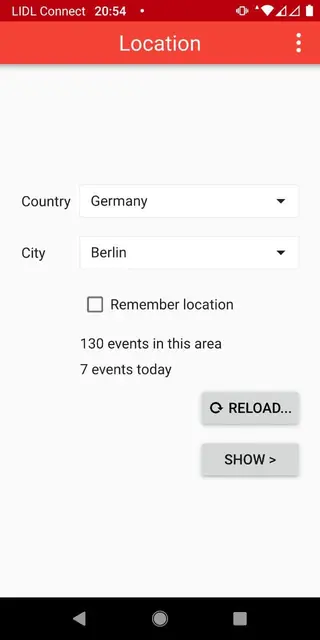 Screenshot 1 von Radar App