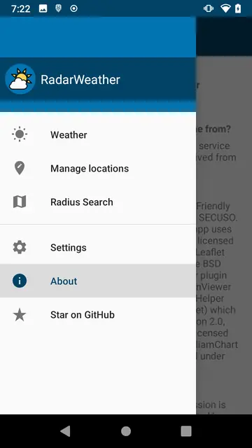Screenshot 1 von RadarWeather