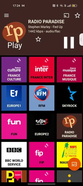 Screenshot 1 of RadioUpnp