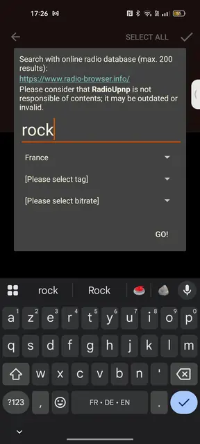 Screenshot 4 of RadioUpnp