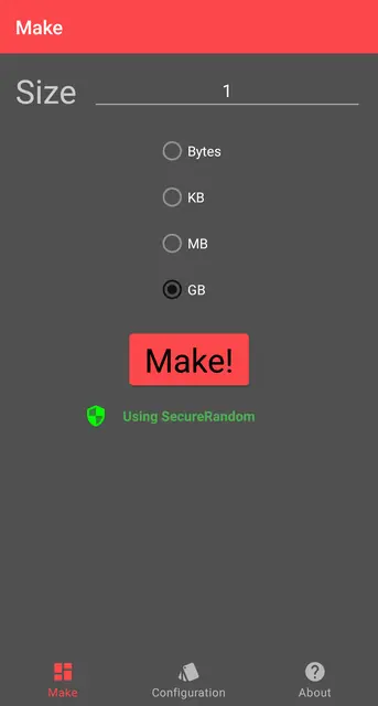 Screenshot 1 von RandomFileMaker