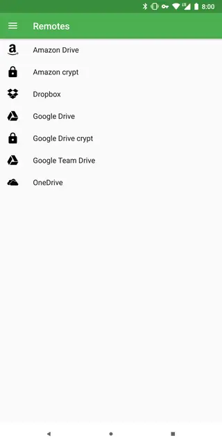 Screenshot 1 von RCX - Rclone for Android