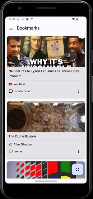 Screenshot 1 of Readeck App