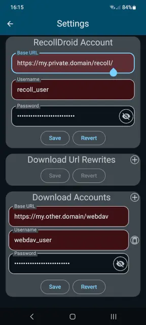 Screenshot 3 of RecollDroid