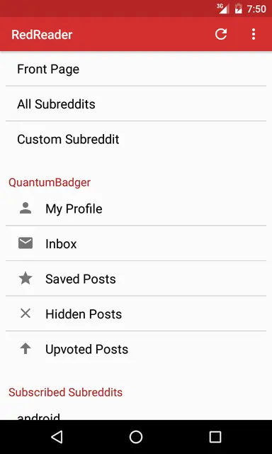 Screenshot 2 von RedReader