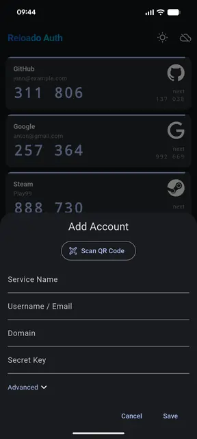 Screenshot 3 von Reloado Auth - 2FA Authenticator