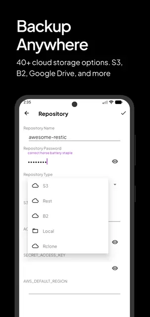 Screenshot 1 of Resticopia