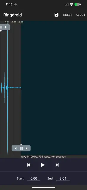 Screenshot 4 von Ringdroid - Ringtone editor
