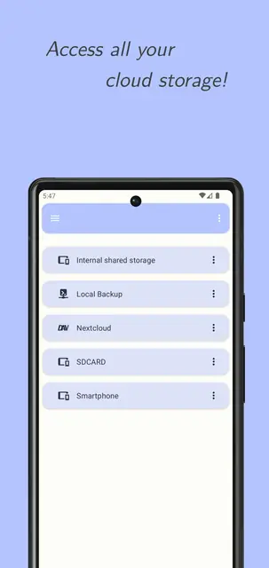Screenshot 1 von Round Sync - Rclone for Android