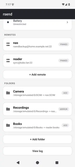 Screenshot 2 von rsend