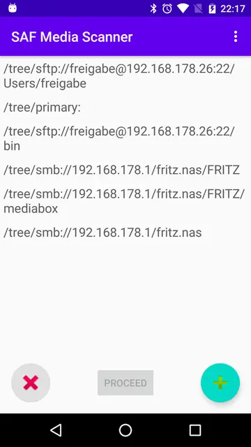 Screenshot 1 of SAF Media Scanner