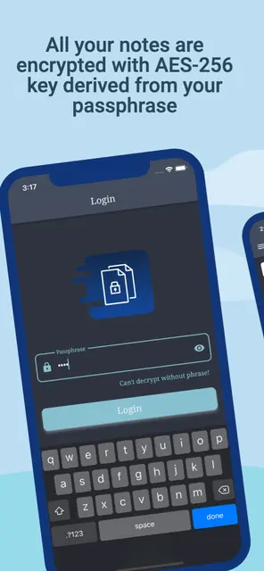 Screenshot 1 of Safe Notes - Encrypted Notepad