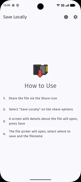 Screenshot 1 of Save Locally