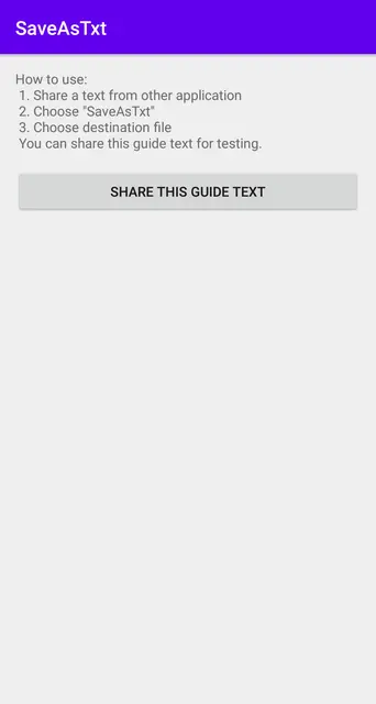 Screenshot 1 of SaveAsTxt